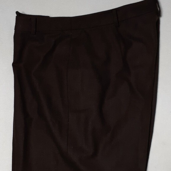 Linda Allard Ellen Tracy brown wool pants 8p 8 m petite - Picture 2 of 7